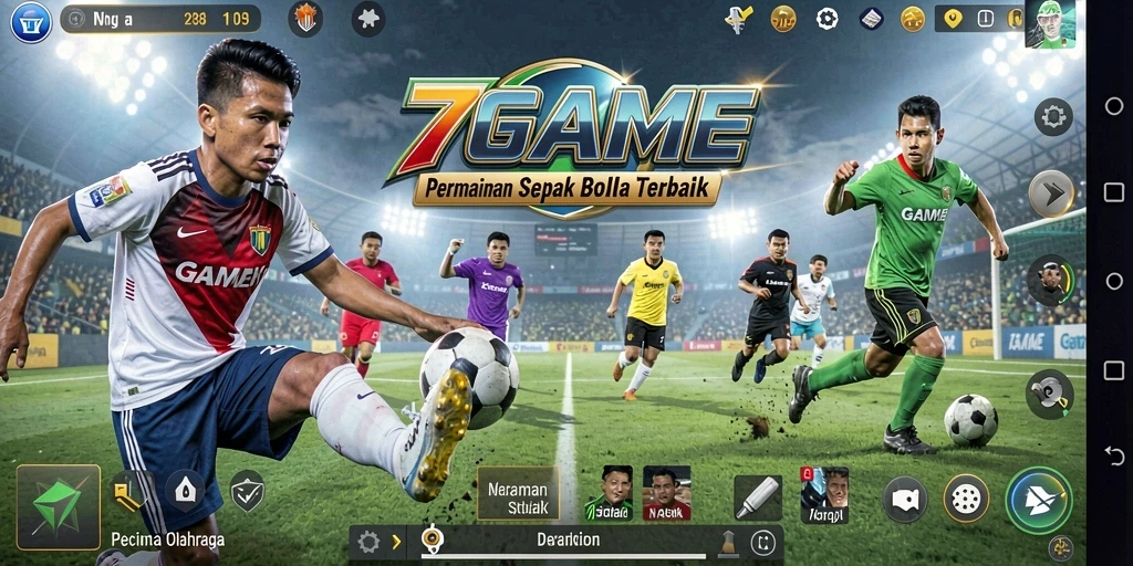 Tampilan gameplay 7GAME yang seru dan menegangkan di lapangan.