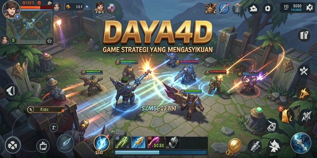 Tampilan gameplay menarik dari game strategi DAYA4D.