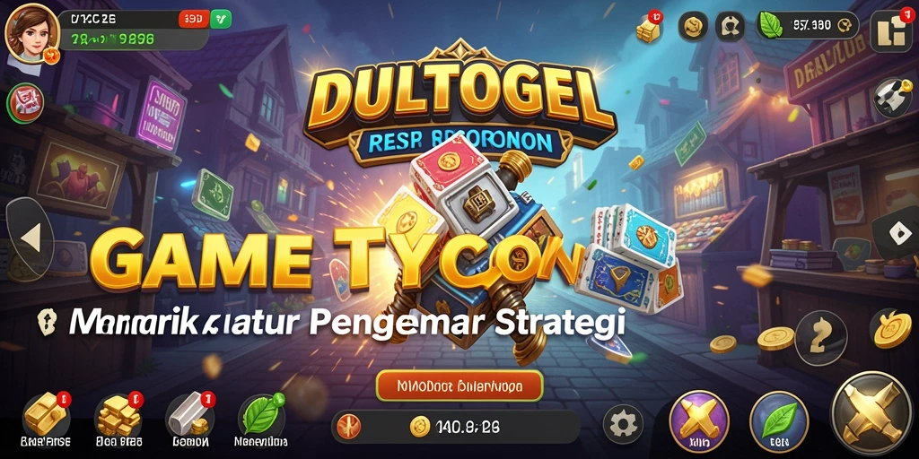 Screenshot DULTOGEL dengan gameplay Tycoon yang menarik.