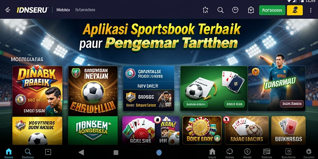 Screenshot menunjukkan detail gameplay aplikasi Sportsbook IDNSERU yang menarik.