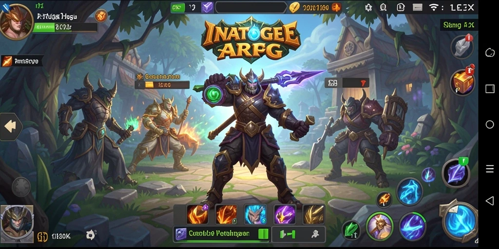 Screenshot gameplay INATOGEL yang menunjukkan pertempuran epik.