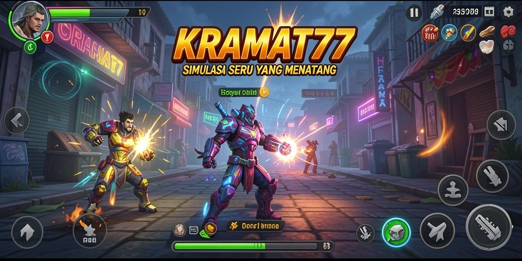 Screenshot gameplay KRAMAT77 yang menunjukkan simulasi yang menyenangkan.