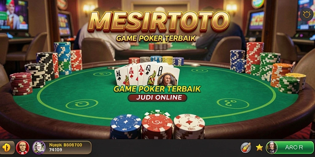 Screenshot gameplay MESIRTOTO menampilkan keseruan permainan Poker.