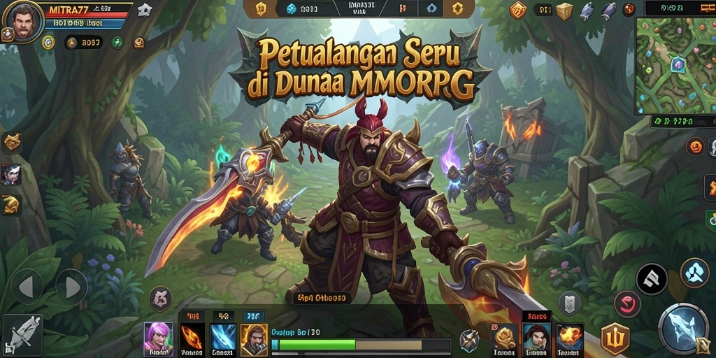 Screenshot gameplay menyajikan aksi seru dalam dunia MMORPG.