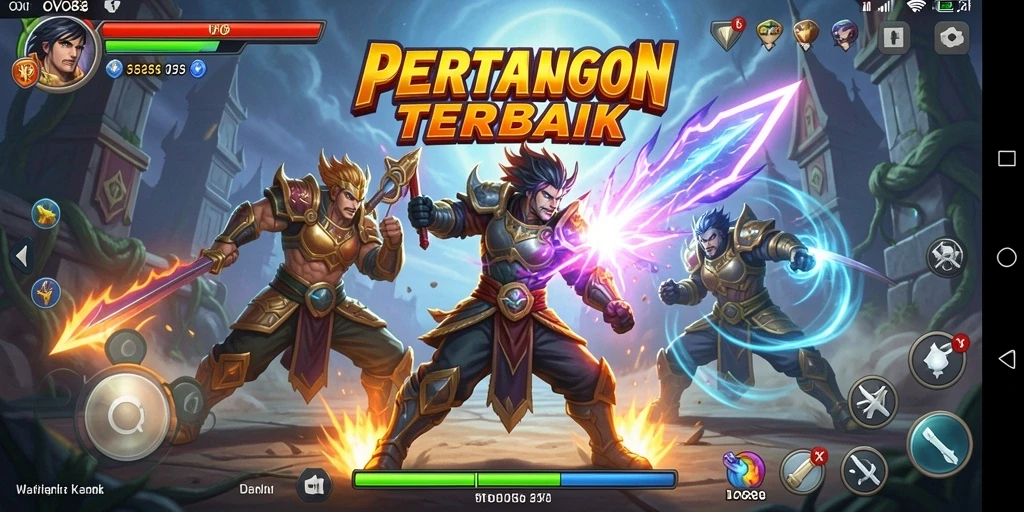 Penggambaran aksi pertarungan seru dalam OVO88 dengan grafis menawan.