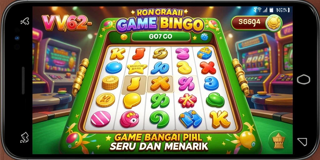 Tampilan screenshot gameplay Bingo yang penuh warna dan seru.